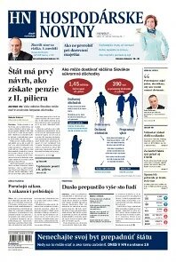 Obálka e-magazínu Hospodárske noviny 13.11.2013