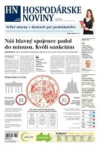 Obálka e-magazínu Hospodárske noviny 15.08.2014