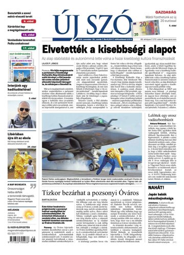 Obálka e-magazínu Új Szó 25.11.2015