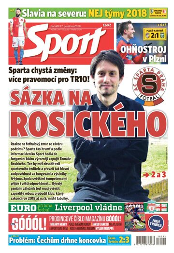 Obálka e-magazínu Sport 17.12.2018