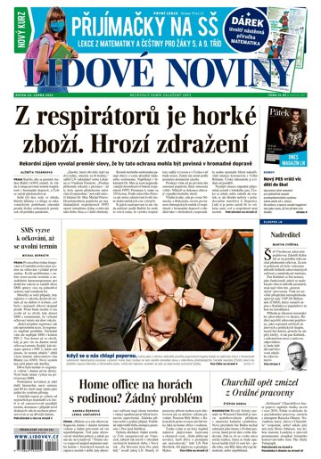 Obálka e-magazínu Lidové noviny 22.1.2021