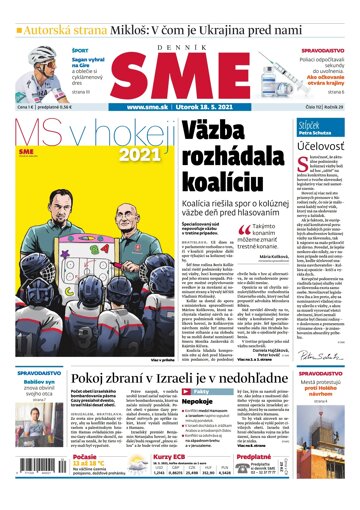 Obálka e-magazínu SME 18-5-2021