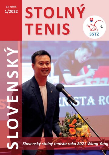 Obálka e-magazínu Časopis Slovenský stolný tenis 1/2022