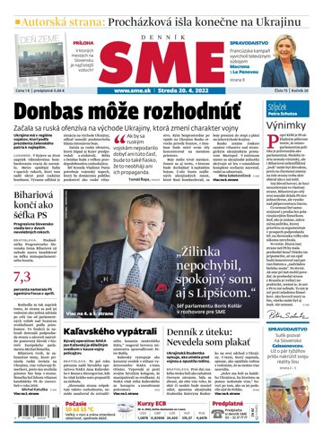 Obálka e-magazínu SME 20-4-2022