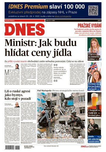 Obálka e-magazínu MF Dnes 22.4.2022