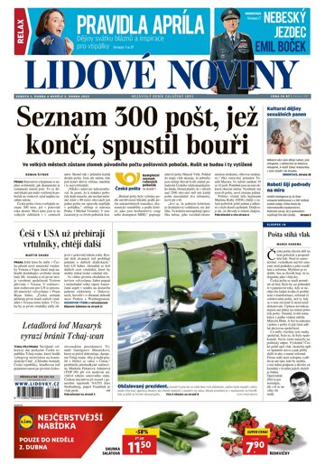 Obálka e-magazínu Lidové noviny 1.4.2023