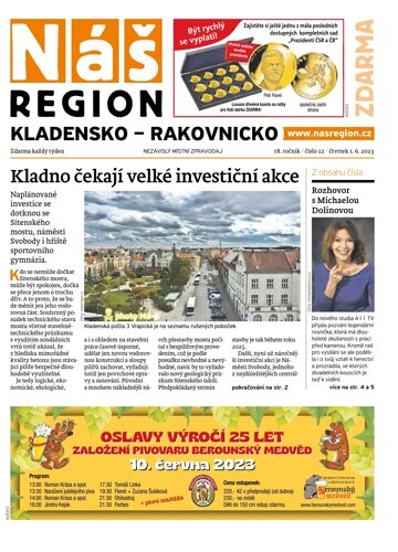 Obálka e-magazínu Náš Region - Kladensko/Rakovnicko 22/2023