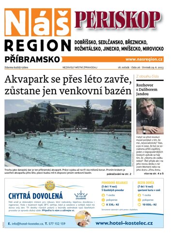 Obálka e-magazínu Náš Region - Příbramsko 26/2023