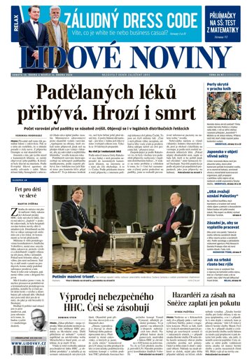 Obálka e-magazínu Lidové noviny 10.2.2024