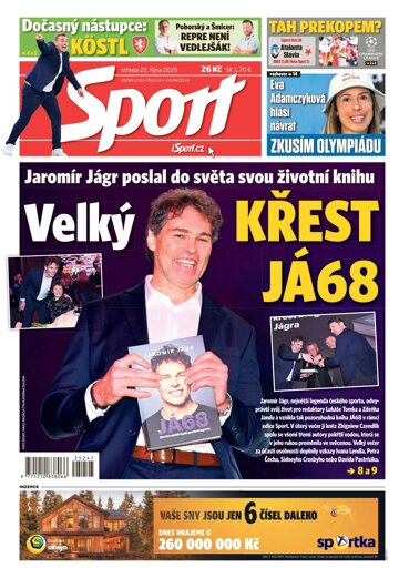 Obálka e-magazínu Sport 22.10.2025