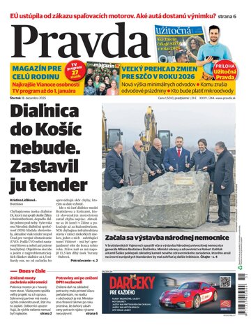 Obálka e-magazínu Pravda 18. 12. 2025