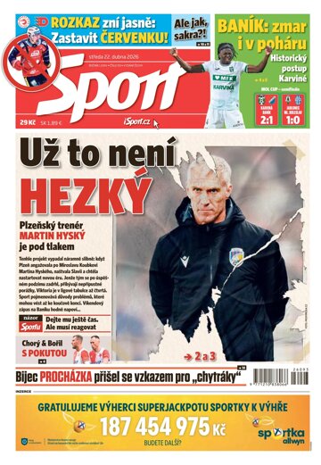 Obálka e-magazínu Sport 22.4.2026