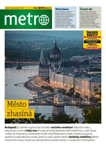 Obálka e-magazínu deník METRO 7.8.2026