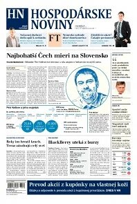 Obálka e-magazínu Hospodárske noviny 13.08.2013