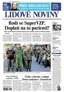 Obálka e-magazínu Lidové noviny 25.8.2014