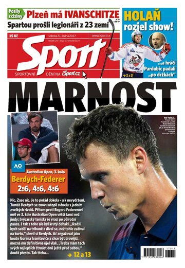 Obálka e-magazínu Sport 21.1.2017