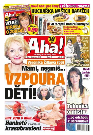 Obálka e-magazínu AHA! 13.2.2018