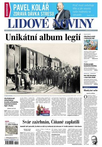 Obálka e-magazínu Lidové noviny 26.5.2018