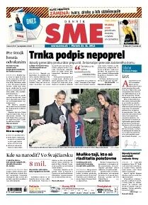 Obálka e-magazínu SME 23.11.2012