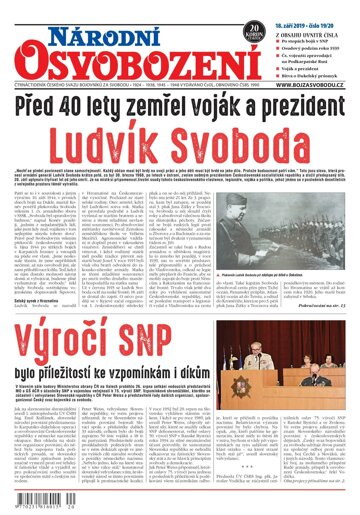 Obálka e-magazínu Národní Osvobození 19-20/2019