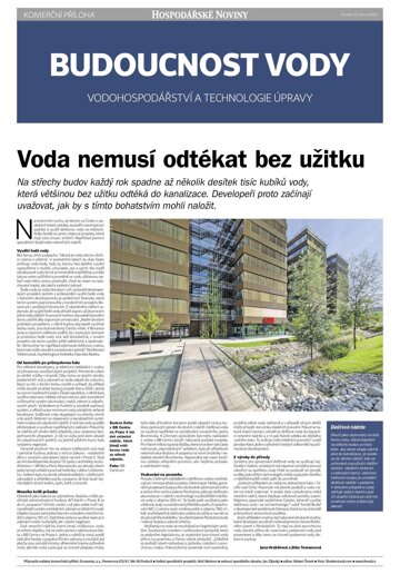 Obálka e-magazínu Hospodářské noviny - příloha 031 - 13.2.2020 příloha Budoucnost vody