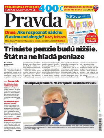 Obálka e-magazínu Pravda 13. 7. 2020