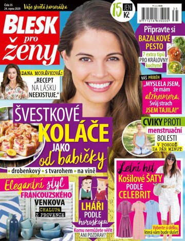 Obálka e-magazínu Blesk pro ženy 35/2020