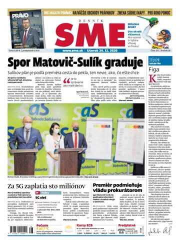 Obálka e-magazínu SME 24.11.2020