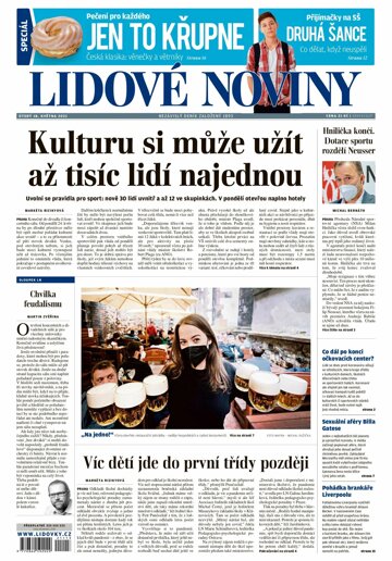 Obálka e-magazínu Lidové noviny 18.5.2021