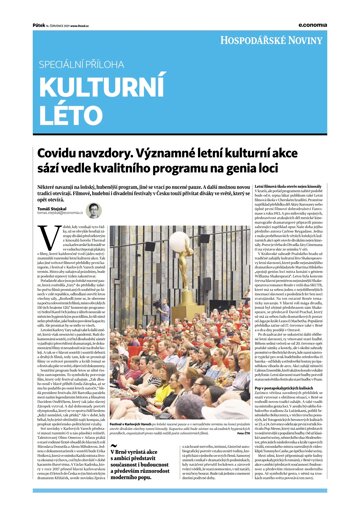 Obálka e-magazínu Hospodářské noviny - příloha 136 - 16.7.2021 Kulturní léto