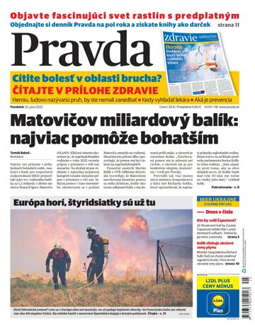Obálka e-magazínu Pravda 20. 6. 2022