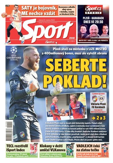 Obálka e-magazínu Sport 23.8.2022