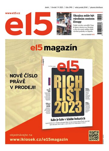 Obálka e-magazínu E15 7.9.2023