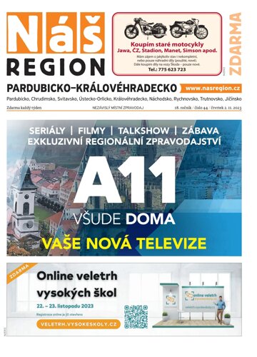 Obálka e-magazínu Náš Region - Pardubicko/Královéhradecko 44/2023