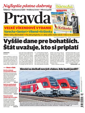 Obálka e-magazínu Pravda 16. 02. 2024