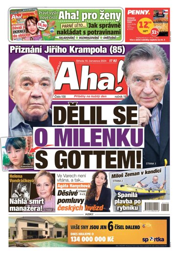 Obálka e-magazínu AHA! 10.7.2024