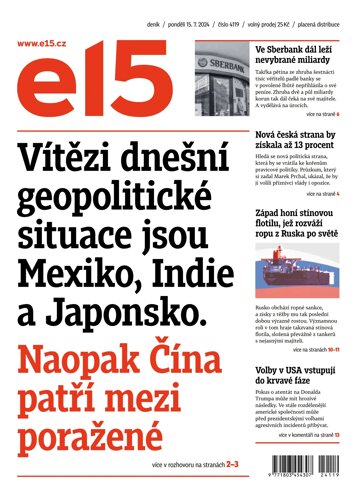 Obálka e-magazínu E15 15.7.2024