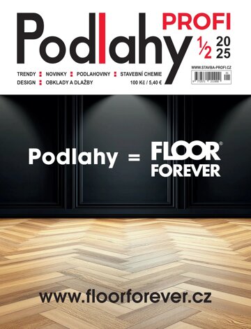 Obálka e-magazínu PODLAHY Profi 1-2/2025