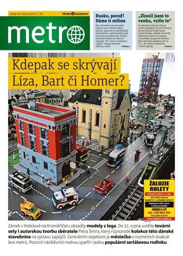 Obálka e-magazínu deník METRO 26.3.2025