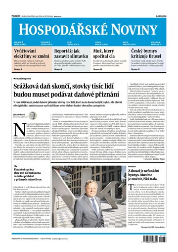 Obálka e-magazínu Hospodářské noviny 068 - 7.4.2025