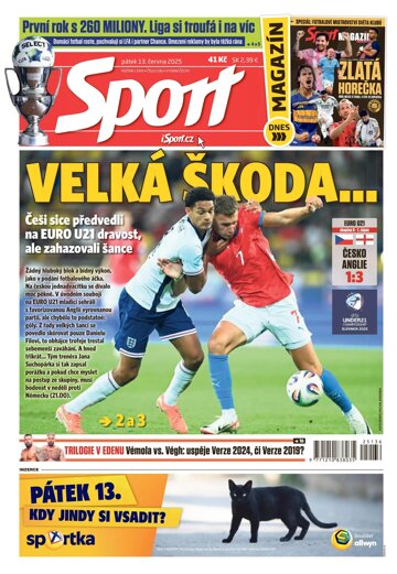 Obálka e-magazínu Sport 13.6.2025