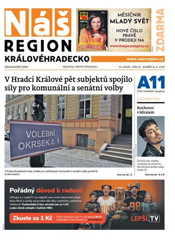 Obálka e-magazínu Náš Region - Královéhradecko 25/2026