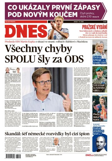 Obálka e-magazínu MF Dnes 7.10.2026