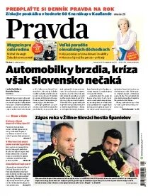 Obálka e-magazínu Pravda 9. 10. 2014