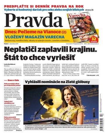 Obálka e-magazínu Pravda 12.12.2014