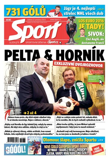 Obálka e-magazínu Sport 12.12.2015