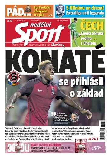 Obálka e-magazínu Nedělní Sport 5.2.2017