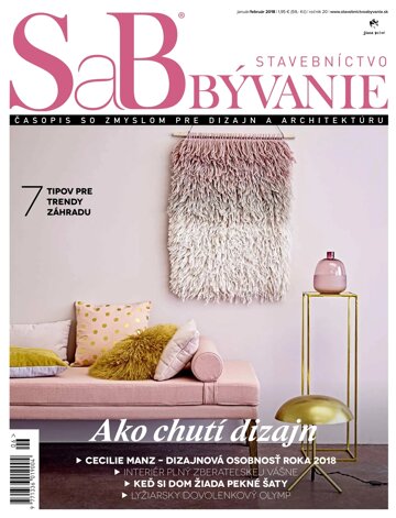 Obálka e-magazínu SaB Stavebnictvo a byvanie januar/februar 2018