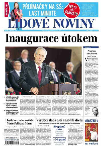 Obálka e-magazínu Lidové noviny 9.3.2018