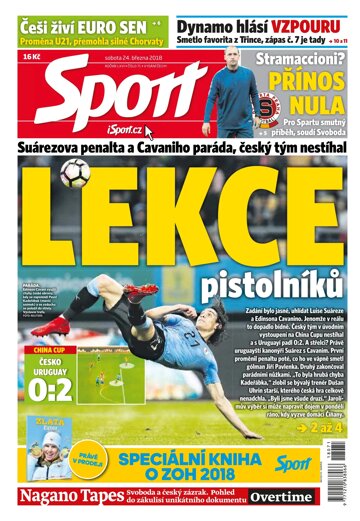 Obálka e-magazínu Sport 24.3.2018